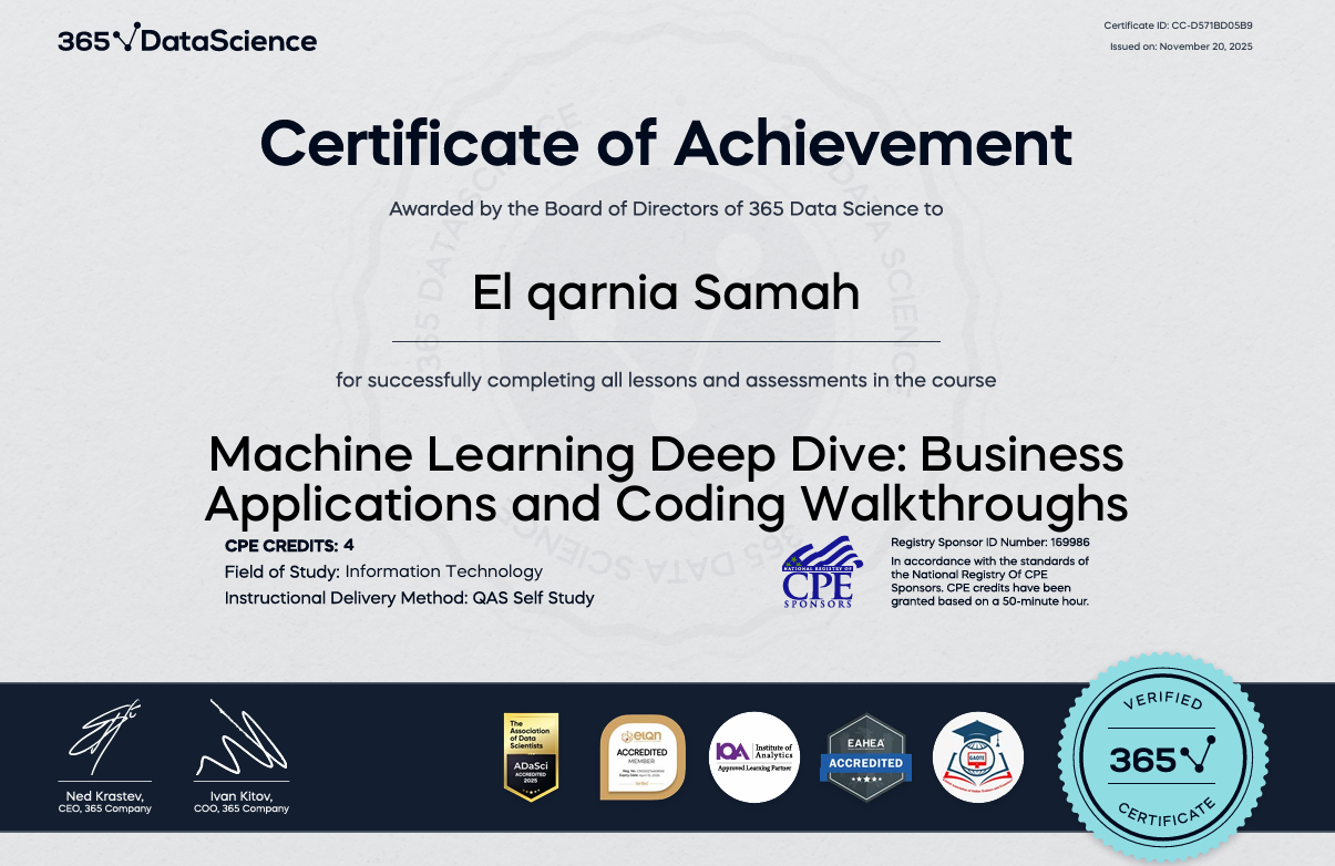 machine learning